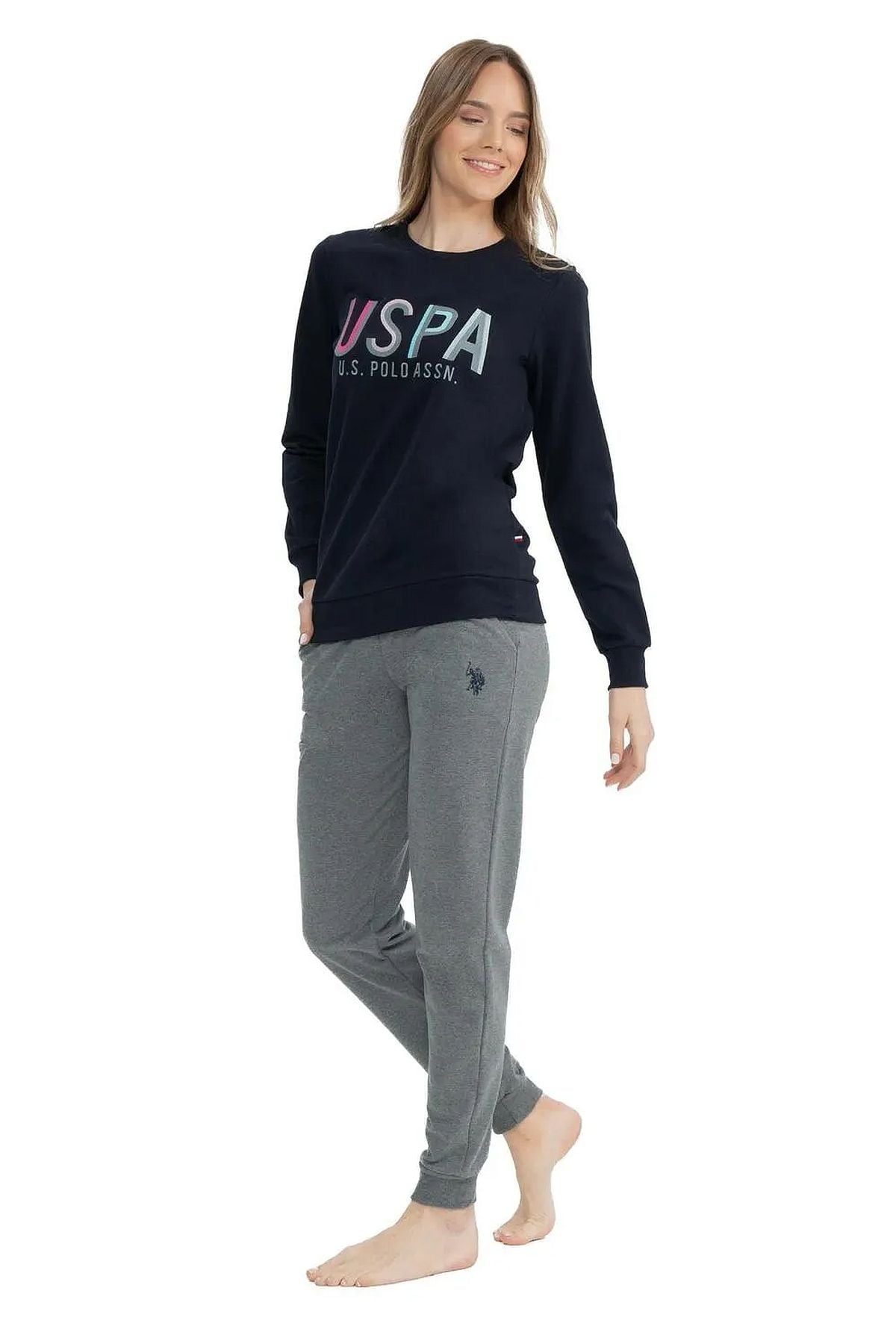 Eşofman TakımlarıU.s Polo Assn. 17074 Kadın Uzun Kollu Paçası Lastikli Eşofman Takımı-Lacivert | Pijamapazari.comU.s Polo Assn. 17074 Kadın Uzun Kollu Paçası Lastikli Eşofman Takımı-Lacivert