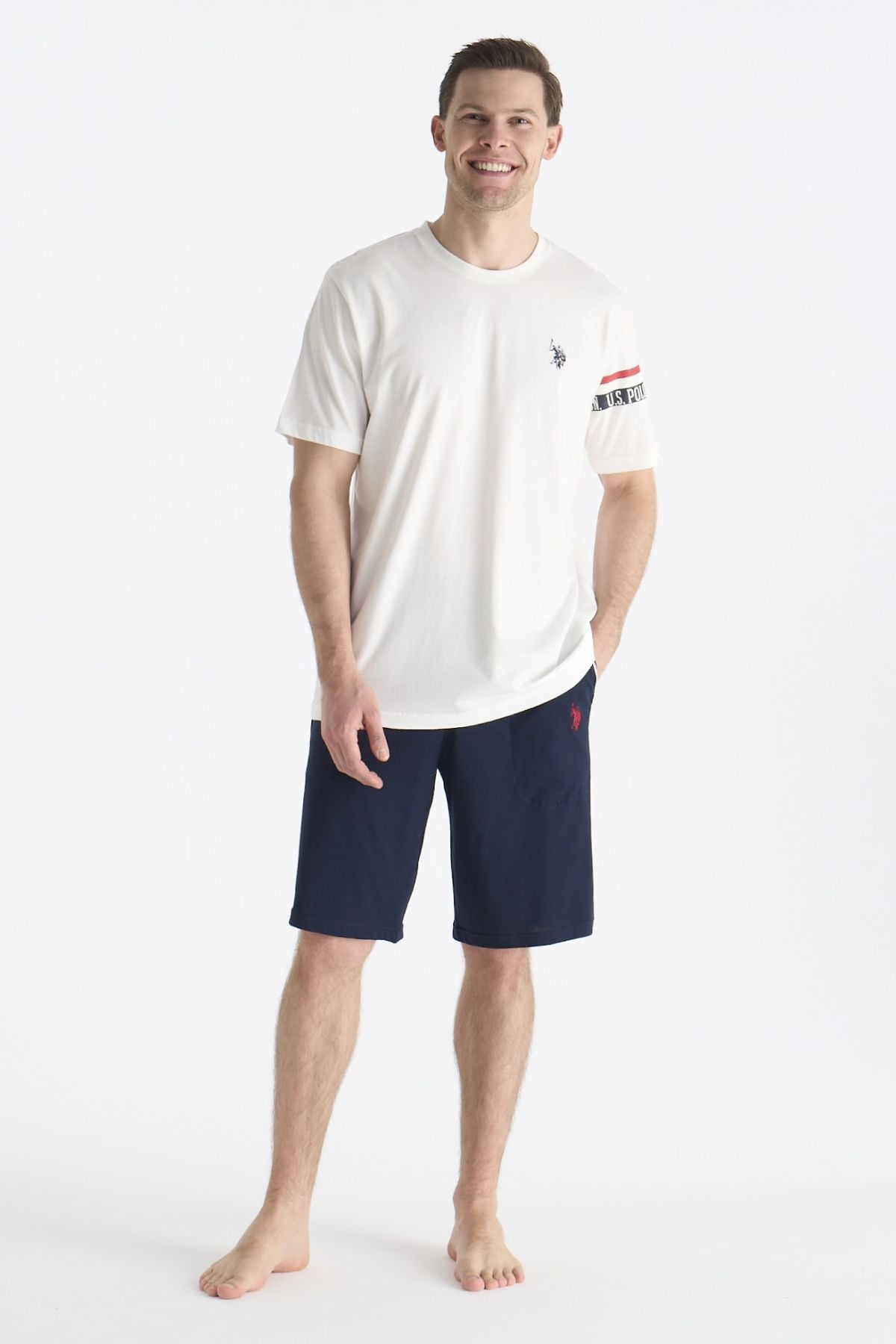 PijamalarU.s Polo Assn. 19001 Erkek Kısa Kollu Şortlu Pijama Takımı-Ekru | Pijamapazari.comU.s Polo Assn. 19001 Erkek Kısa Kollu Şortlu Pijama Takımı-Ekru