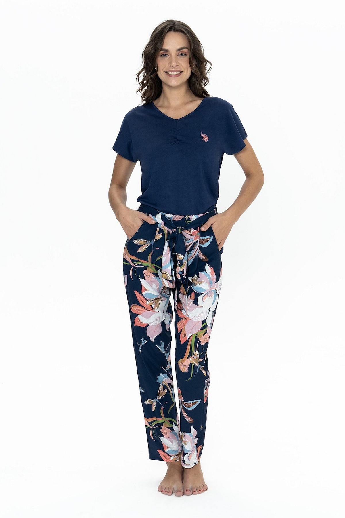 PijamalarU.s Polo Assn. 20100 Kadın Kısa Kollu Bisiklet Yaka Pijama Takımı-Lacivert | Pijamapazari.comU.s Polo Assn. 20100 Kadın Kısa Kollu Bisiklet Yaka Pijama Takımı-Lacivert