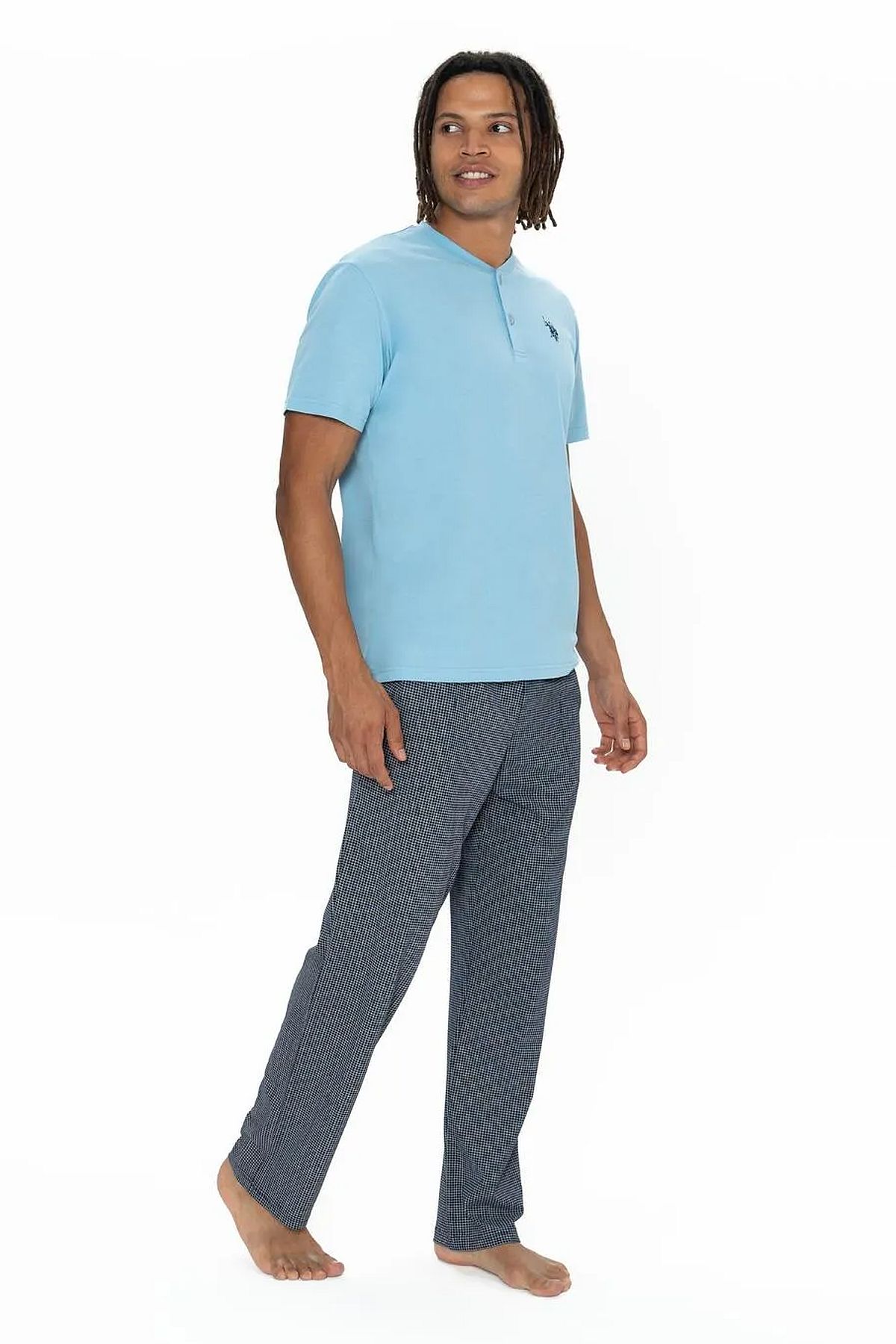 PijamalarU.s Polo Assn. 18907 Erkek Kısa Kollu Yakası Düğmeli Pijama Takımı-Mavi | Pijamapazari.comU.s Polo Assn. 18907 Erkek Kısa Kollu Yakası Düğmeli Pijama Takımı-Mavi