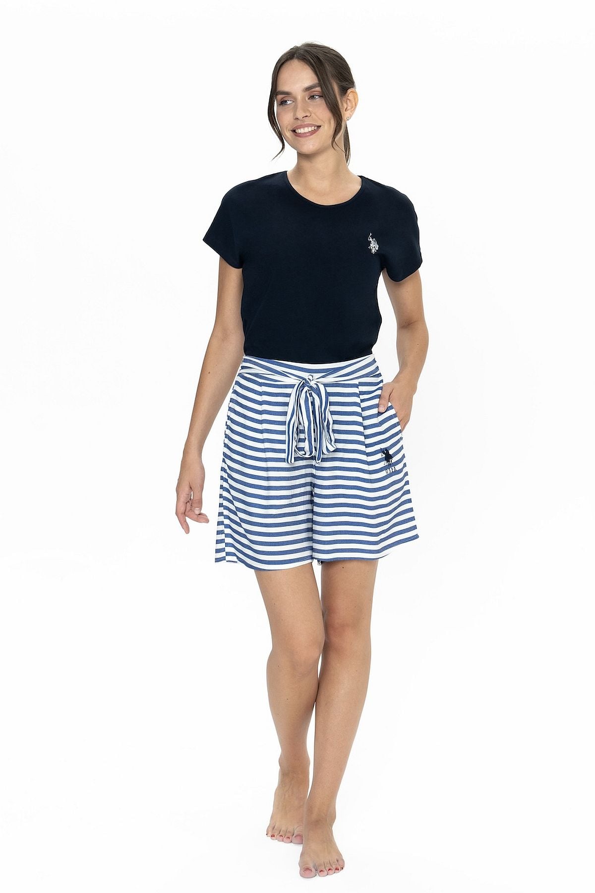 PijamalarU.s Polo Assn. 20034 Kadın Kısa Kollu Bisiklet Yaka Şortlu Pijama Takımı-Lacivert | Pijamapazari.comU.s Polo Assn. 20034 Kadın Kısa Kollu Bisiklet Yaka Şortlu Pijama Takımı-Lacivert