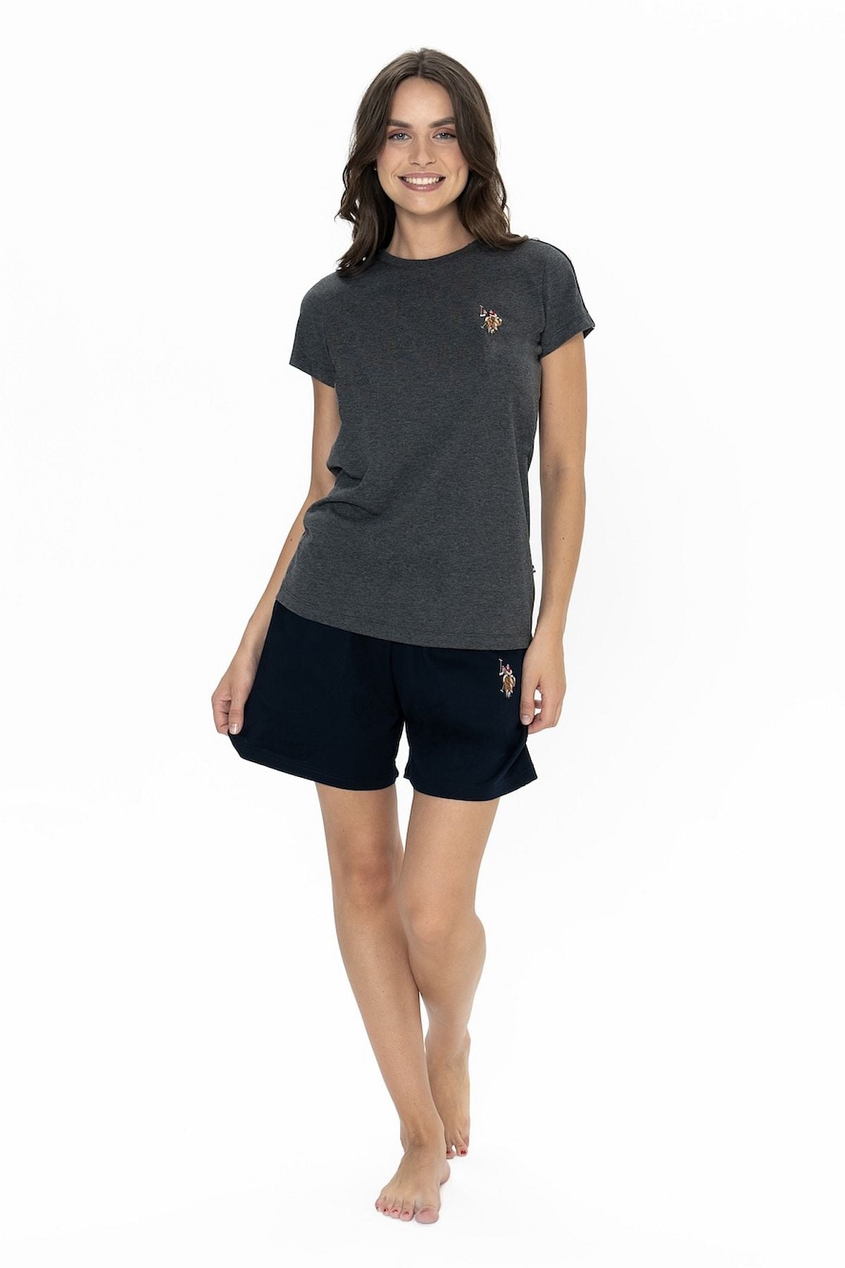 PijamalarU.s Polo Assn. 20000 Kadın Kısa Kollu Bisiklet Yaka Şortlu Pijama Takımı-Antrasitmelanj | Pijamapazari.comU.s Polo Assn. 20000 Kadın Kısa Kollu Bisiklet Yaka Şortlu Pijama Takımı-Antrasitmelanj