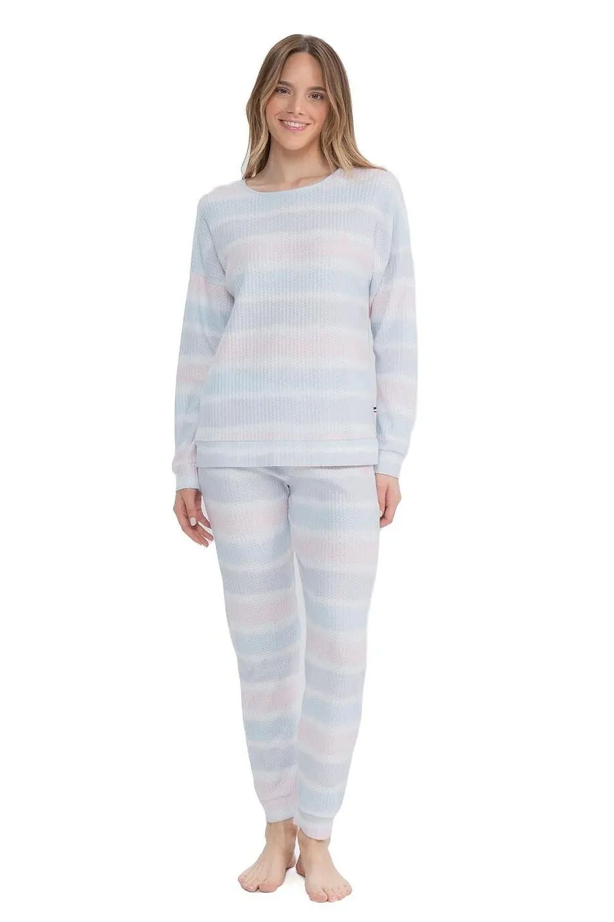 Eşofman TakımlarıU.s Polo Assn. 17095 Kadın Delikli Polar Waffle Baskılı Uzun Kollu  Paçası Lastikli Rahat Ev Giyim-Baskılı | Pijamapazari.comU.s Polo Assn. 17095 Kadın Delikli Polar Waffle Baskılı Uzun Kollu  Paçası Lastikli Rahat Ev Giyim-Baskılı