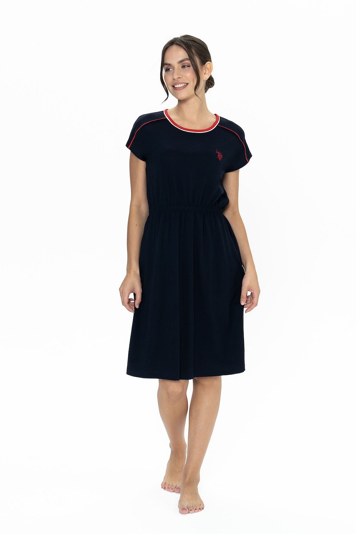 GeceliklerU.s Polo Assn. 20008 Kadın Kısa Kollu Bisiklet Yaka Rahat Ev Giyim-Lacivert | Pijamapazari.comU.s Polo Assn. 20008 Kadın Kısa Kollu Bisiklet Yaka Rahat Ev Giyim-Lacivert