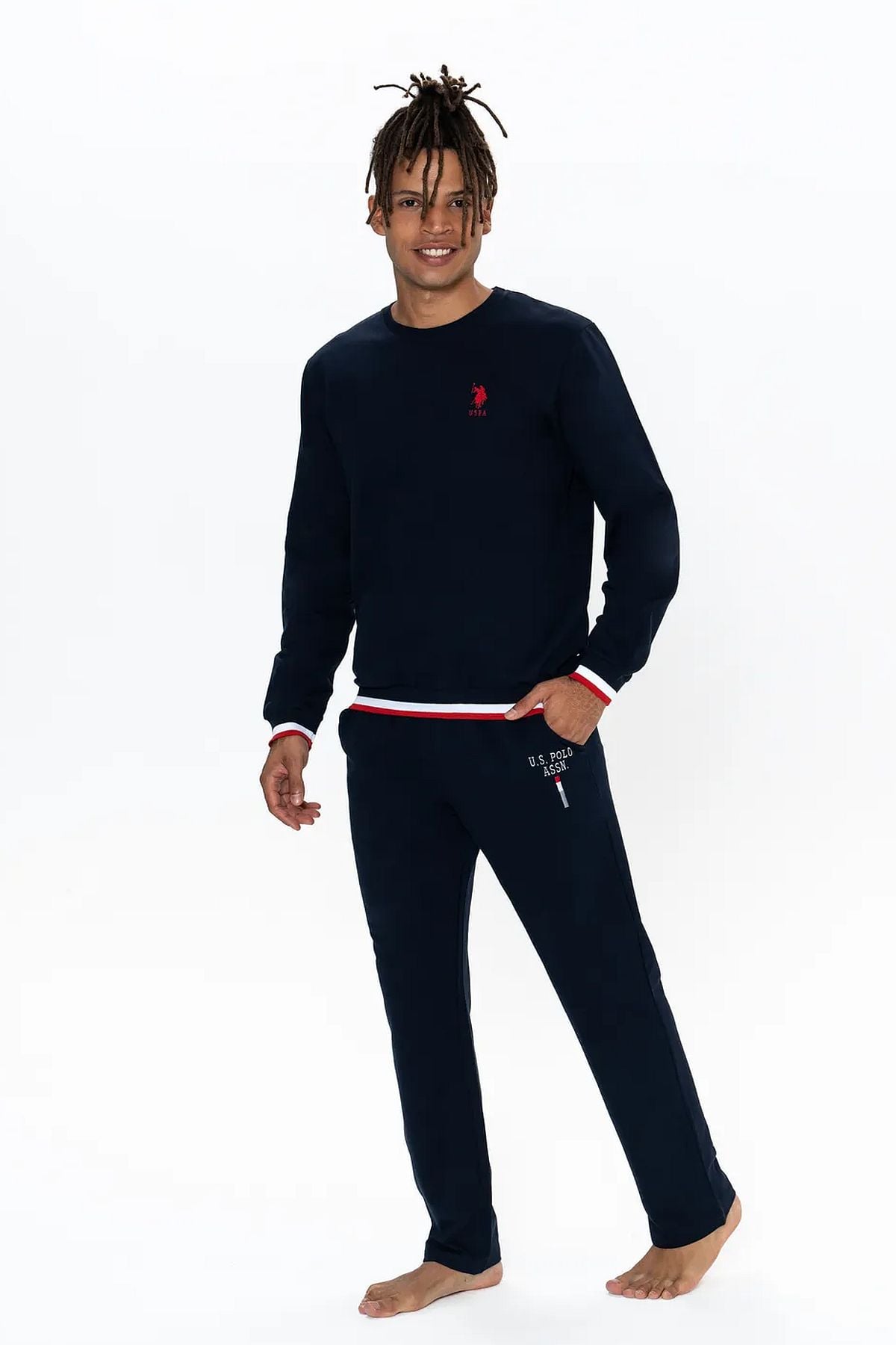 PijamalarU.s Polo Assn. 18920 Erkek Uzun Kollu Bisiklet Yaka Rahat Ev giyim-Lacivert | Pijamapazari.comU.s Polo Assn. 18920 Erkek Uzun Kollu Bisiklet Yaka Rahat Ev giyim-Lacivert