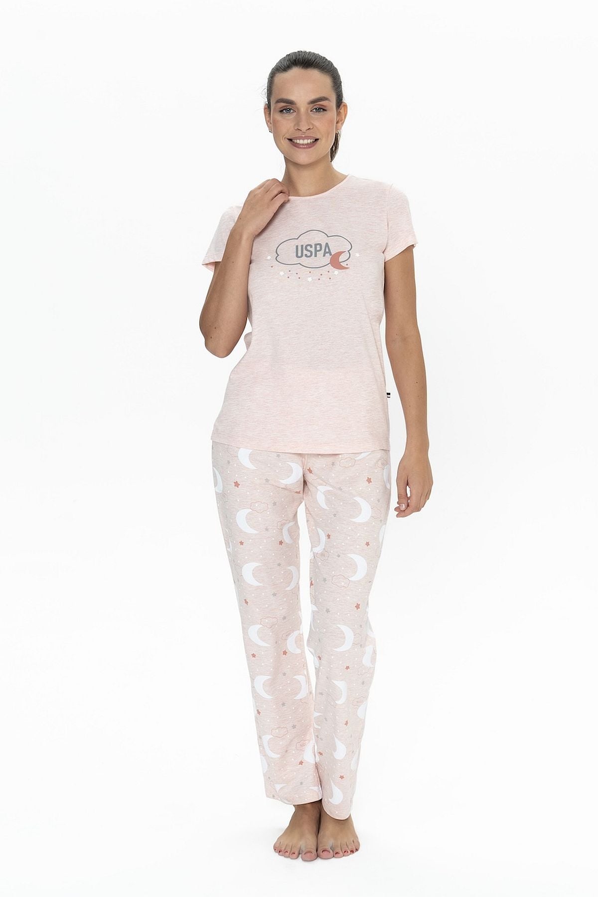 PijamalarU.s Polo Assn. 20075 Kadın Kısa Kollu Bisiklet Yaka Pijama Takımı-Pembemelanj | Pijamapazari.comU.s Polo Assn. 20075 Kadın Kısa Kollu Bisiklet Yaka Pijama Takımı-Pembemelanj