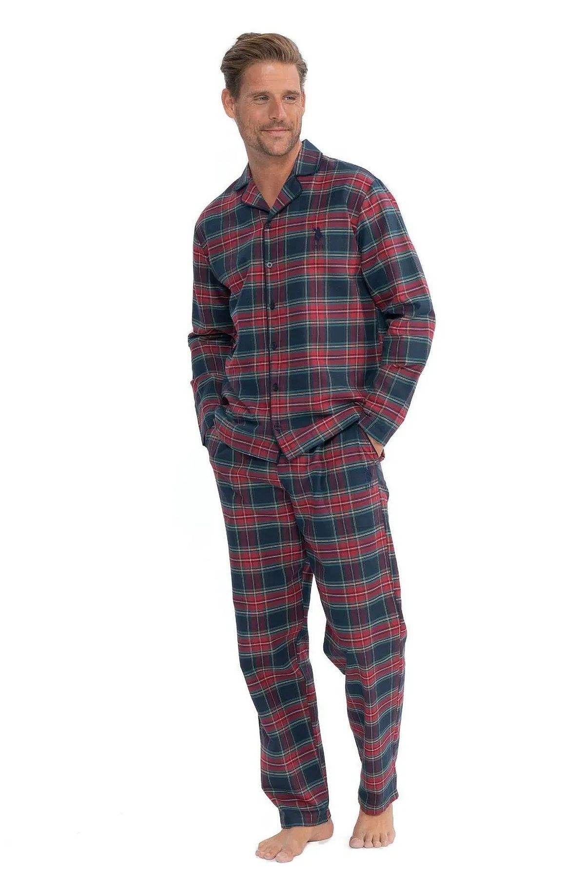 PijamalarU.s Polo Assn. 18852 Erkek Uzun Kollu Önden Düğmeli Gömlek Pijama Takım-Bordo | Pijamapazari.comU.s Polo Assn. 18852 Erkek Uzun Kollu Önden Düğmeli Gömlek Pijama Takım-Bordo