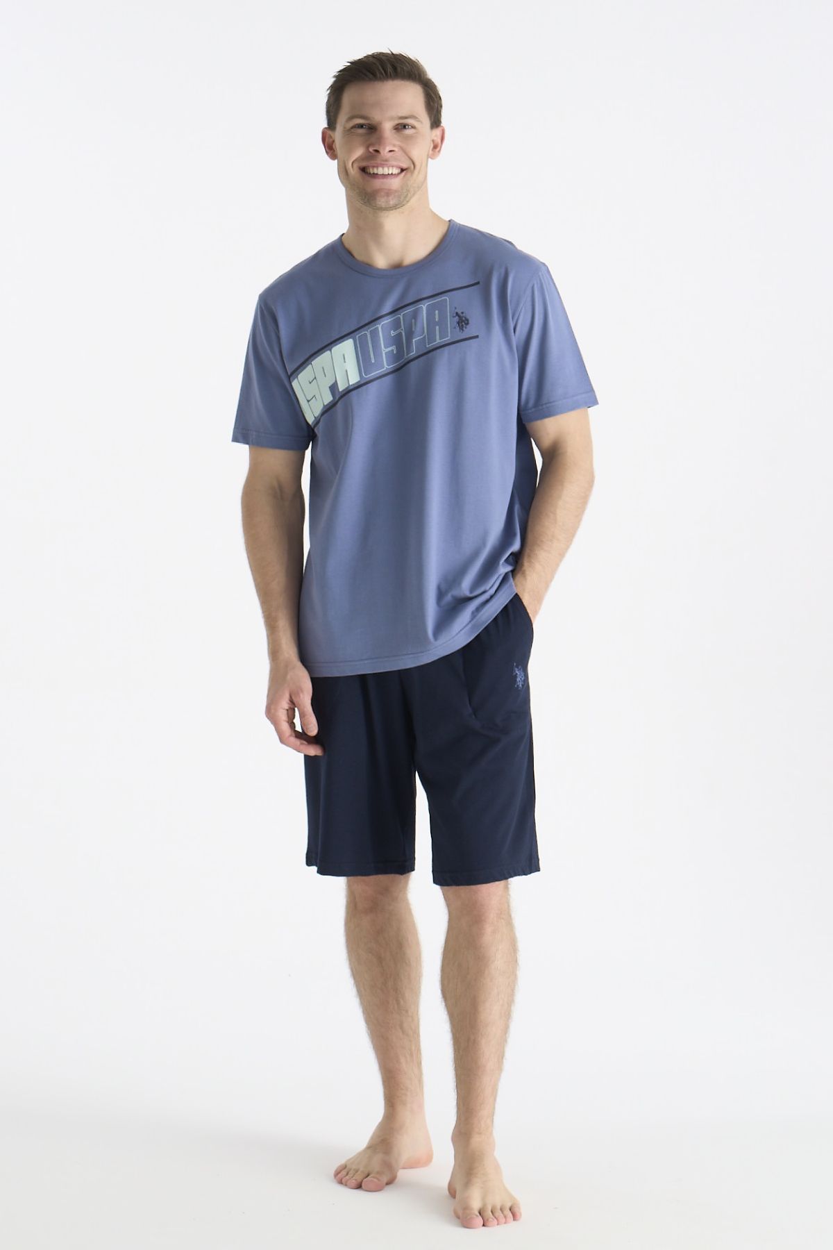 PijamalarU.s Polo Assn. 19015 Erkek Kısa Kollu Şortlu Pijama Takımı-İndigo | Pijamapazari.comU.s Polo Assn. 19015 Erkek Kısa Kollu Şortlu Pijama Takımı-İndigo