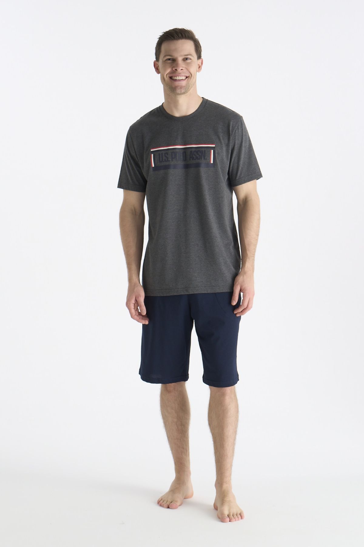 PijamalarU.s Polo Assn. 19005 Erkek Kısa Kollu Şortlu Pijama Takımı-Gri | Pijamapazari.comU.s Polo Assn. 19005 Erkek Kısa Kollu Şortlu Pijama Takımı-Gri