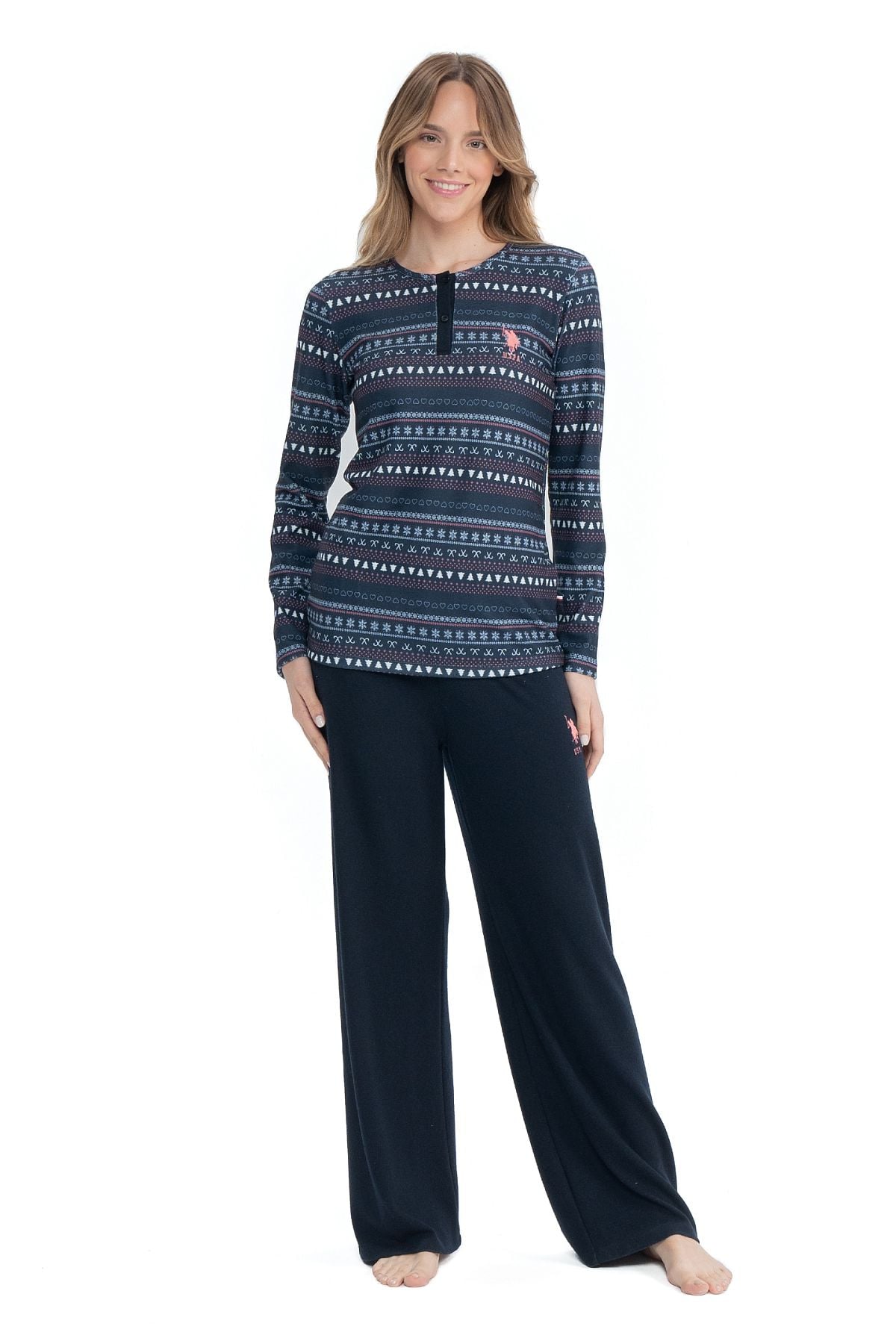 Eşofman TakımlarıU.s Polo Assn. 17113 Kadın Uzun Kollu Yumaş Kumaş Rahat Ev giyim-Lacivert | Pijamapazari.comU.s Polo Assn. 17113 Kadın Uzun Kollu Yumaş Kumaş Rahat Ev giyim-Lacivert