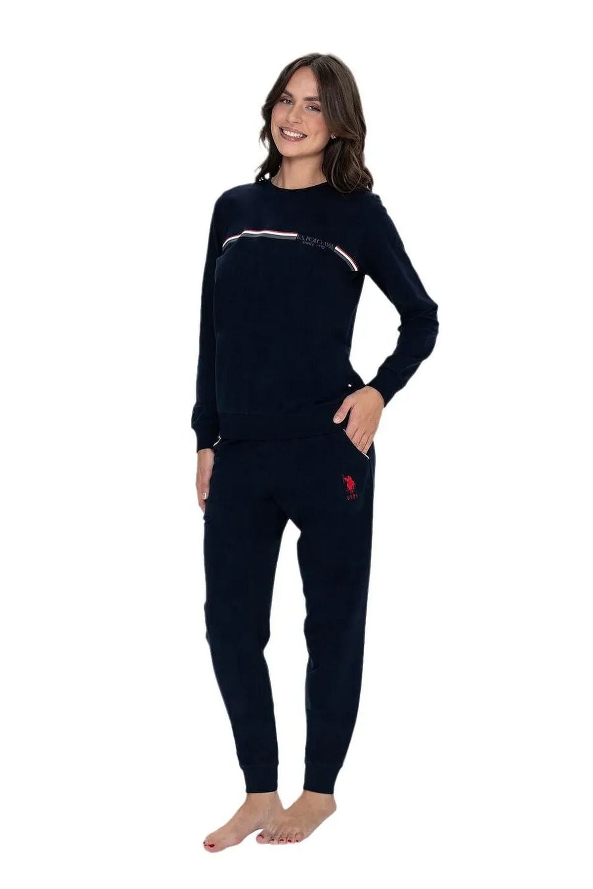 PijamalarU.s Polo Assn. 20111 Kadın Uzun Kollu Bisiklet Yaka Paçası Lastikli Rahat Ev giyim-Lacivert | Pijamapazari.comU.s Polo Assn. 20111 Kadın Uzun Kollu Bisiklet Yaka Paçası Lastikli Rahat Ev giyim-Lacivert