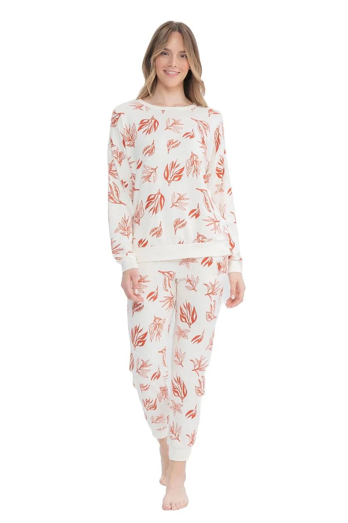 PijamalarU.s Polo Assn. 17105 Kadın Yumoş Kumaş Yuvarlak Yaka Uzun Kollu Paçası Lastikli Pijama Takımı-Kiremit | Pijamapazari.comU.s Polo Assn. 17105 Kadın Yumoş Kumaş Yuvarlak Yaka Uzun Kollu Paçası Lastikli Pijama Takımı-Kiremit