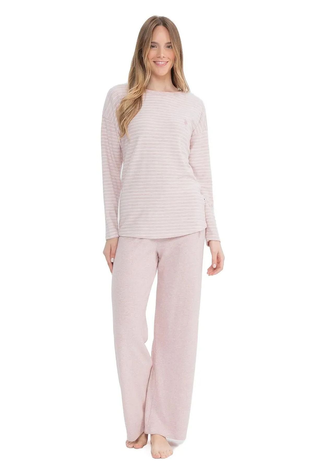 PijamalarU.s Polo Assn. 17083 Kadın Yumoş Kumaş Uzun Kollu Yuvarlak Yaka Pijama Takımı-Pembemelanj | Pijamapazari.comU.s Polo Assn. 17083 Kadın Yumoş Kumaş Uzun Kollu Yuvarlak Yaka Pijama Takımı-Pembemelanj