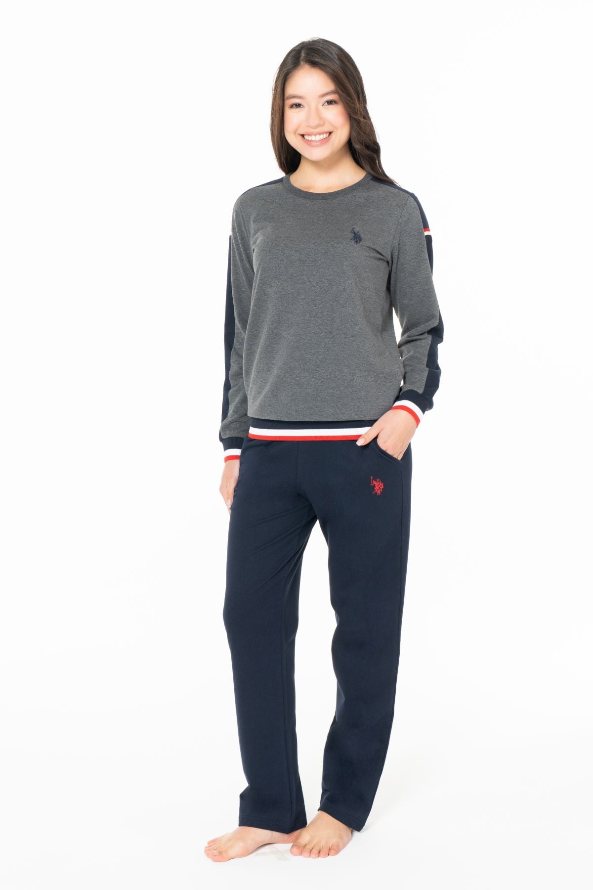 Eşofman TakımlarıU.s Polo Assn. 20116B Kadın Büyük Beden Uzun Kollu Bisiklet Yaka Rahat Ev Giyim-Antrasitmelanj | Pijamapazari.comU.s Polo Assn. 20116B Kadın Büyük Beden Uzun Kollu Bisiklet Yaka Rahat Ev Giyim-Antrasitmelanj