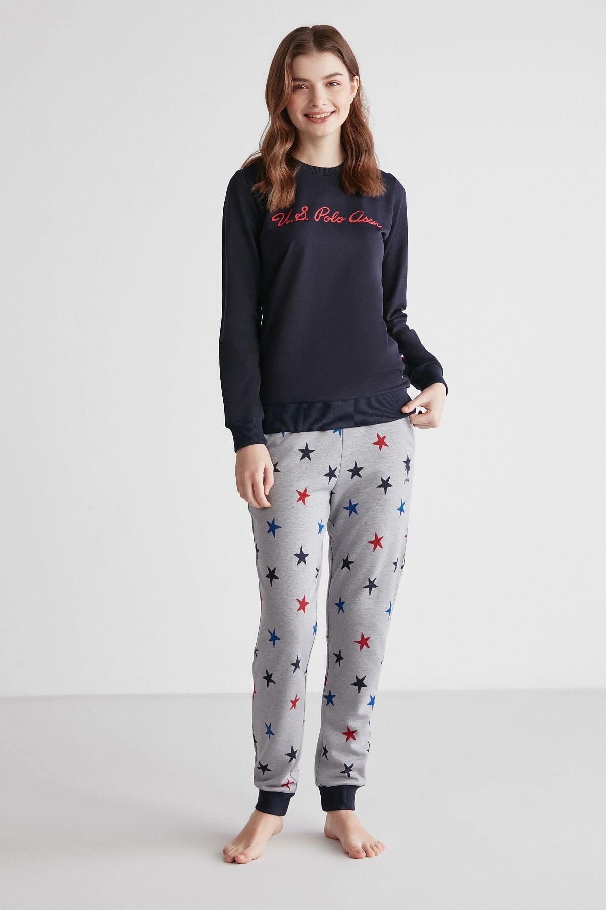 PijamalarU.s Polo Assn. 16958 Kadın Lacivert Patlı Uzun Kollu Pijama Takımı -Lacivert | Pijamapazari.comU.s Polo Assn. 16958 Kadın Lacivert Patlı Uzun Kollu Pijama Takımı -Lacivert