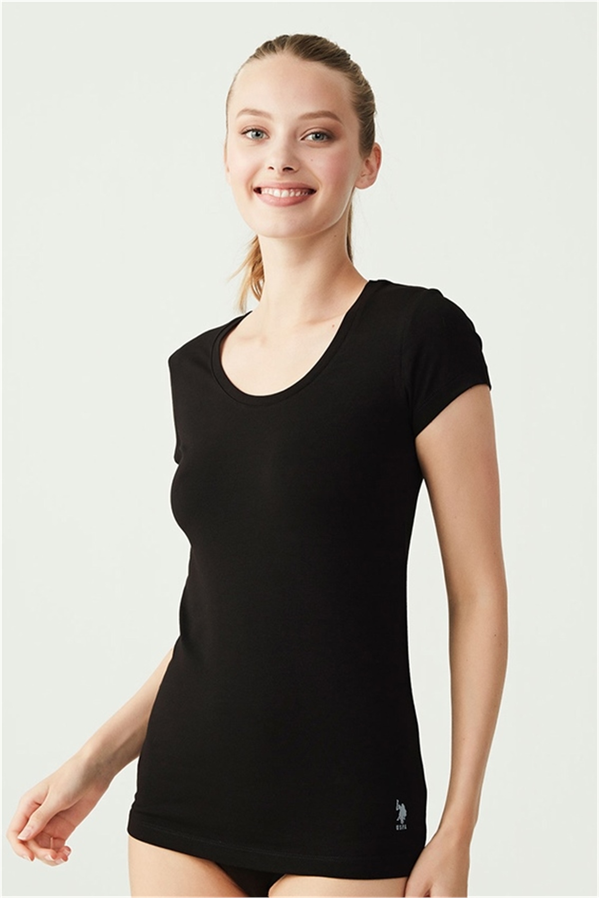 T-ShirtU.s Polo Assn. 66003 Kadın Derin Yuvarlak Yaka T-Shırt-Siyah | Pijamapazari.comU.s Polo Assn. 66003 Kadın Derin Yuvarlak Yaka T-Shırt-Siyah