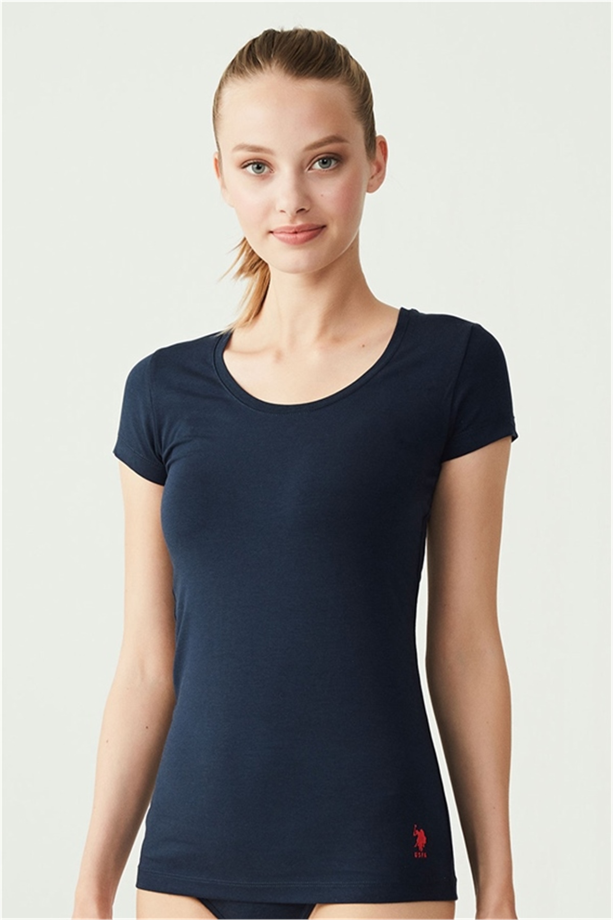 T-ShirtU.s Polo Assn. 66003 Kadın Derin Yuvarlak Yaka T-Shırt-Lacivert | Pijamapazari.comU.s Polo Assn. 66003 Kadın Derin Yuvarlak Yaka T-Shırt-Lacivert
