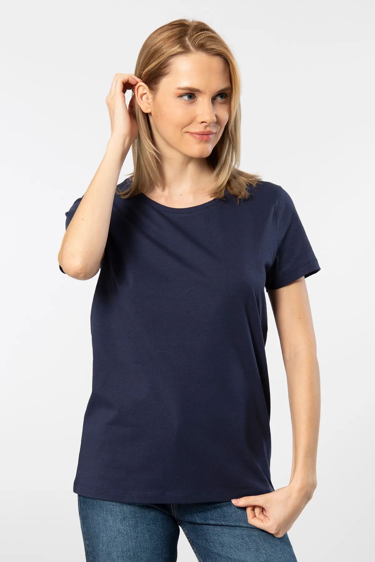 T-ShirtWTSHIRT LONDON Kadın Kısa Kollu Bisiklet Yaka Basic T-shirt-Lacivert | Pijamapazari.comWTSHIRT LONDON Kadın Kısa Kollu Bisiklet Yaka Basic T-shirt-Lacivert