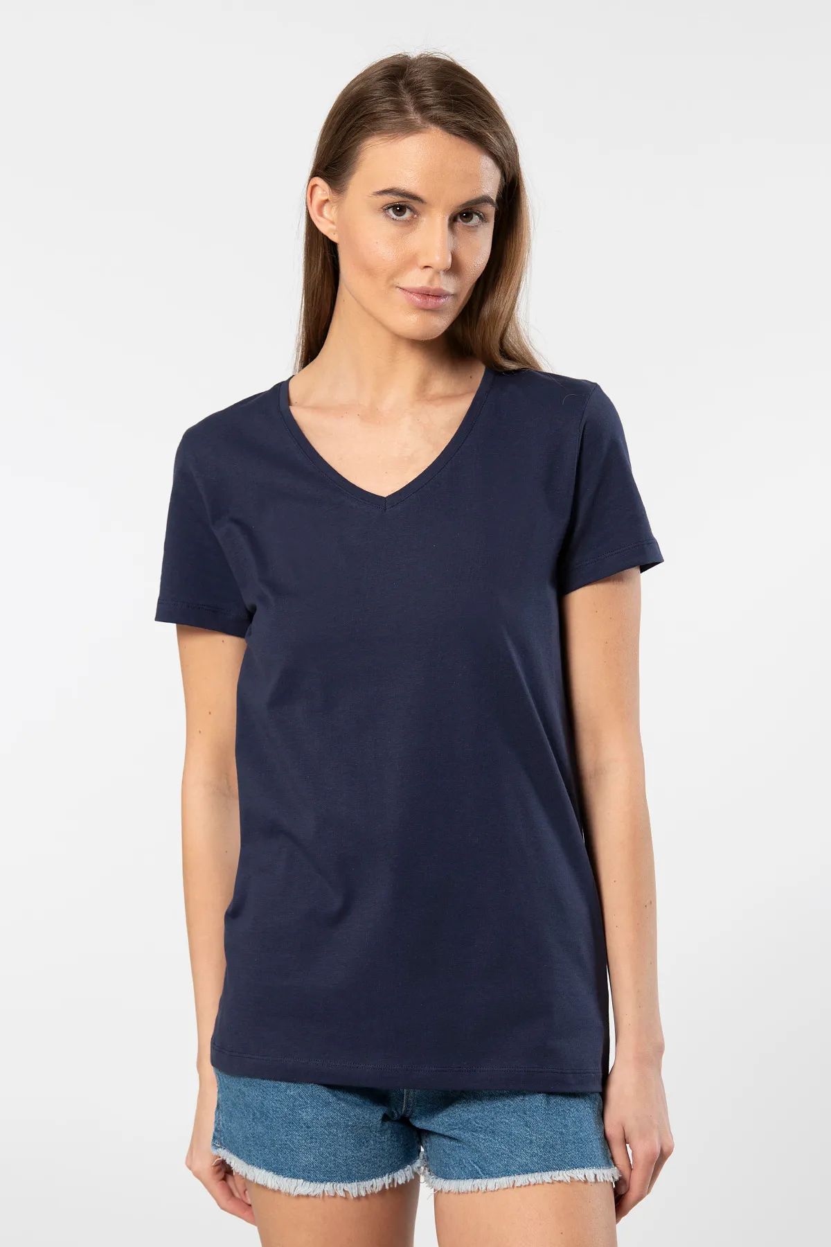 T-ShirtWTSHIRT VENİCE Kadın Kısa Kollu V Yaka Basic T-shirt-Lacivert | Pijamapazari.comWTSHIRT VENİCE Kadın Kısa Kollu V Yaka Basic T-shirt-Lacivert