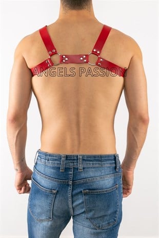 Deri Erkek Göğüs Harness, Fantazi Erkek İç Giyim - APFTM8