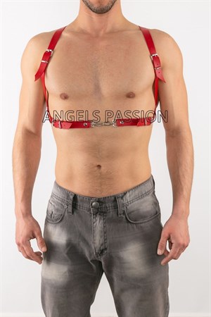 Deri Pantalona Bağlanan Seksi Erkek Harness - APFTM11