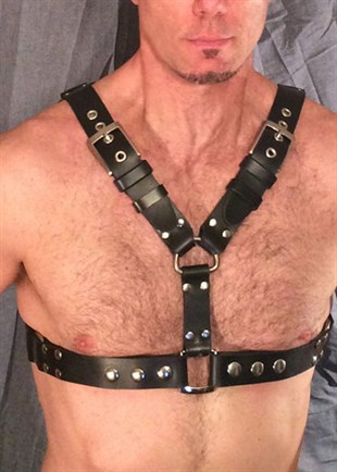 Erkek Erotik Giyim Deri Harness - APFTM22