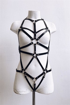 Seksi Deri Vücut Harness - APFT316
