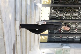 PANTOLONBelda Siyah Boru Paçalı Yandan Fermuarlı Klasik Kesim Krep Kadın Pantolon