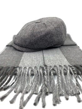 David Beckham Model Peaky Blinders  Kasket Şapka Atkı Hediyeli Kombin 