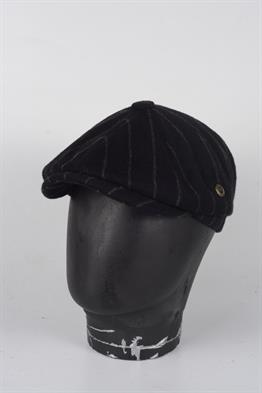 Kışlık 8 Parca Kaşmir Cizgili Model  Erkek Kasket Şapka