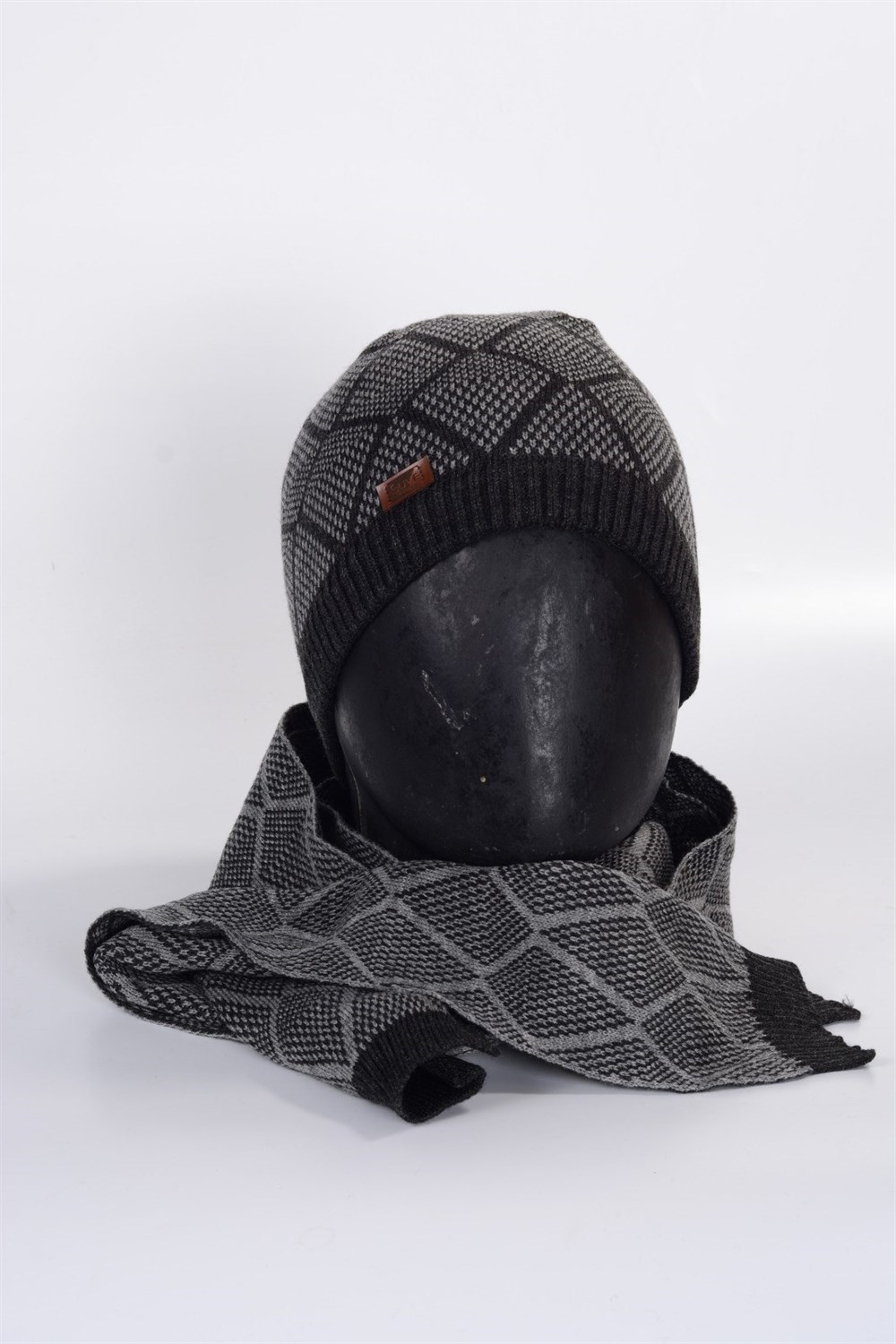  Erkek Cavaş Sun Hat  Atkı-Bere Set