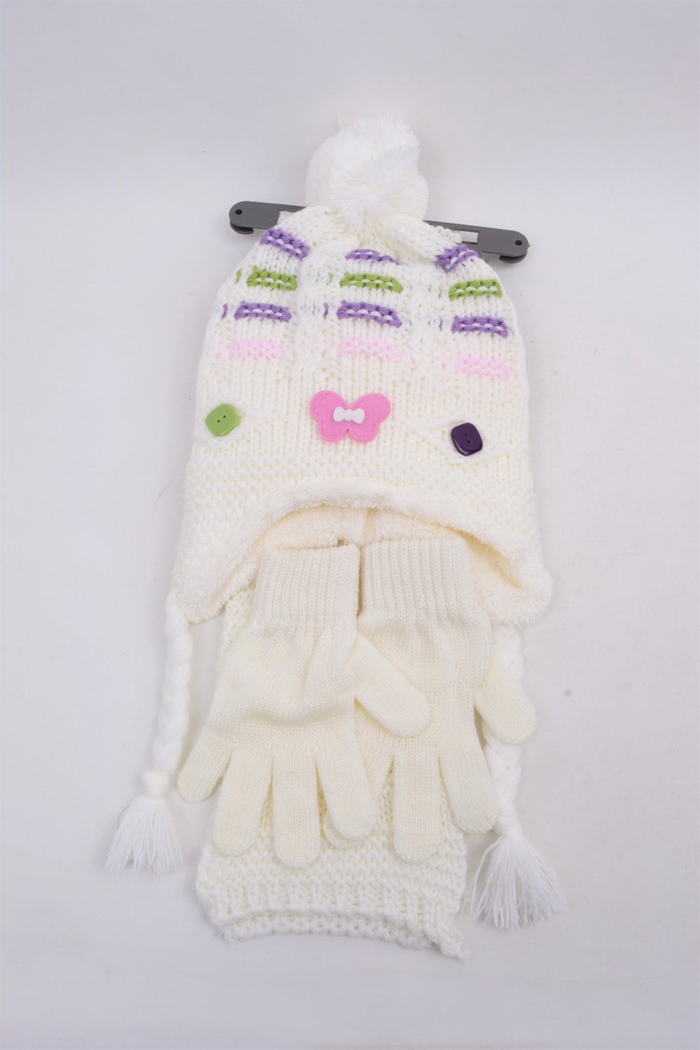 3-7 YAŞ 3'LU COCUK ATKI BERE ELDİVEN SET 