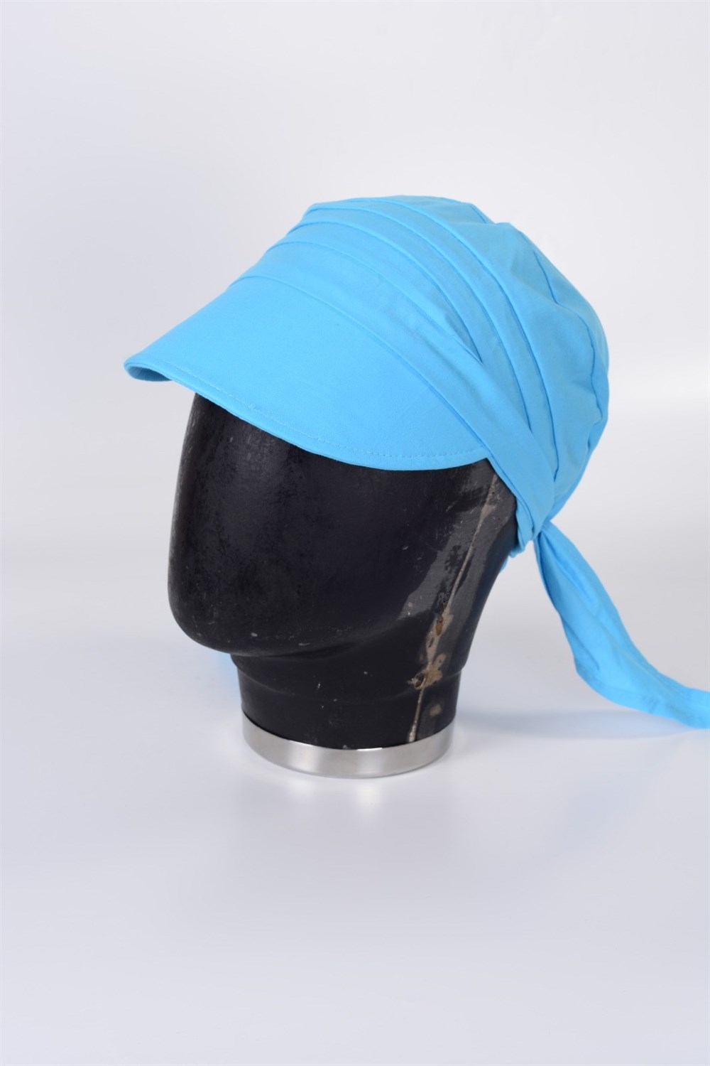 Kadın Safari Bağlamalı Eşarp Siperli Bandana Plaj Şapkası