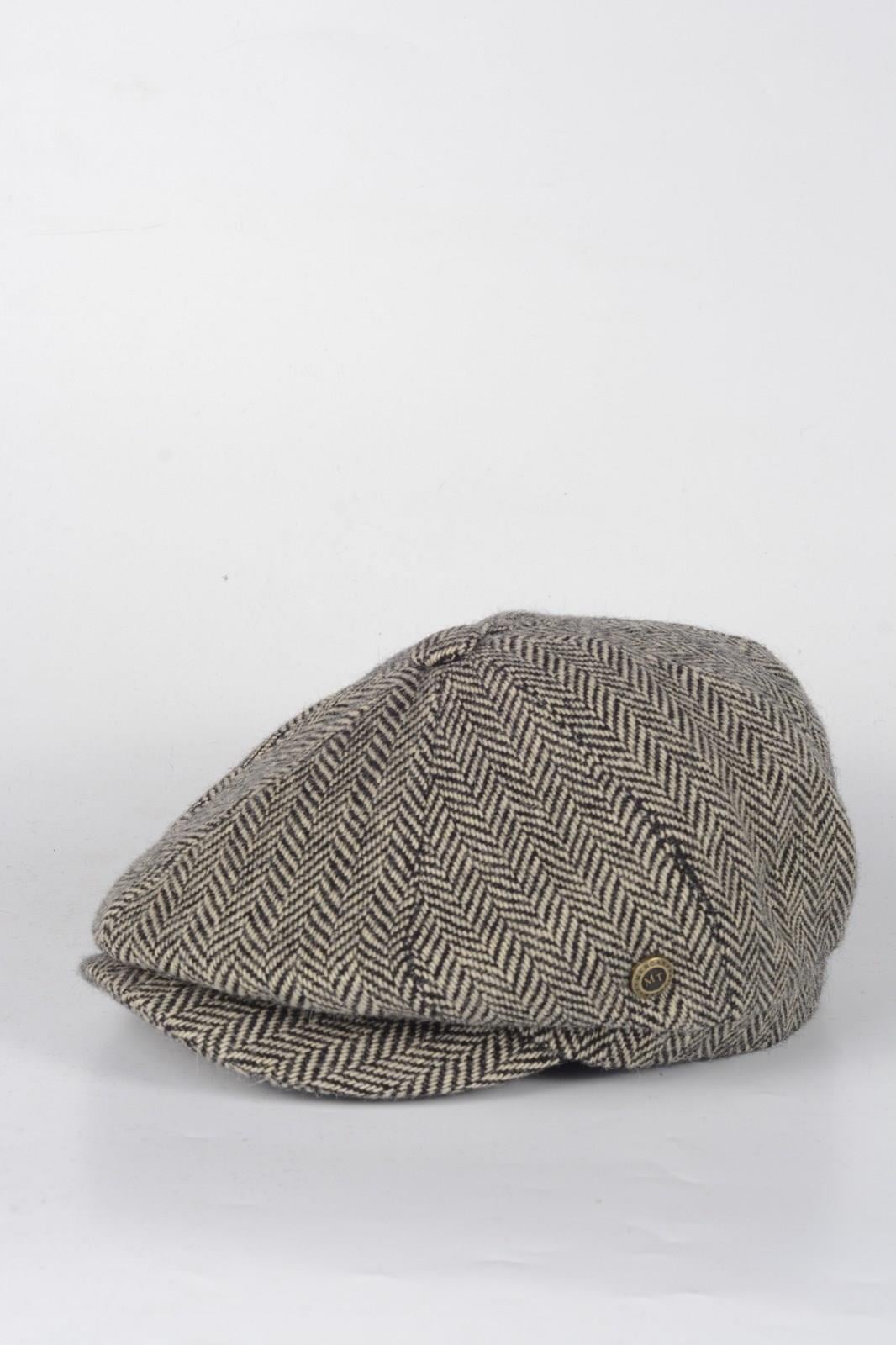 Kışlık 8 Parca Hakiki Yün Balık Sırtı Peaky Blinders Model  Erkek Kasket Şapka