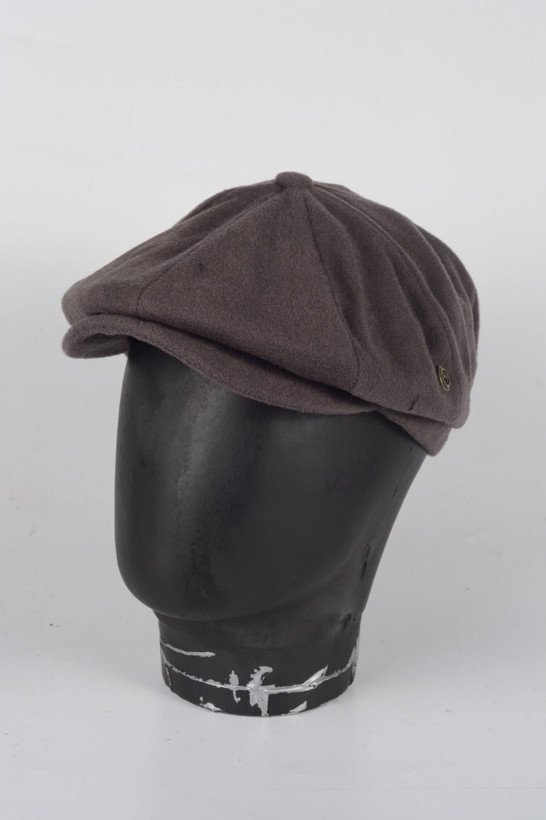Kışlık 8 Parca Kaşmir Düz Renk Peaky Blinders Model  Erkek Kasket Şapka