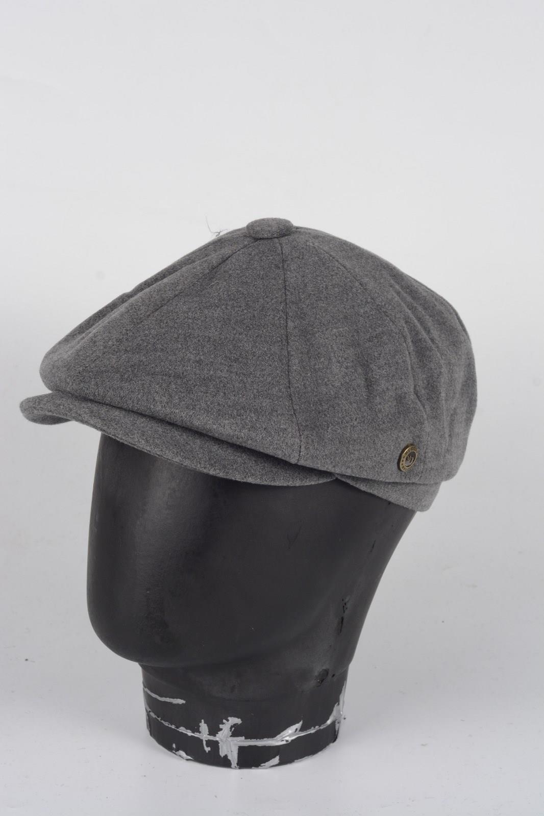 Kışlık 8 Parca Kaşmir Düz Renk Peaky Blinders Model  Erkek Kasket Şapka