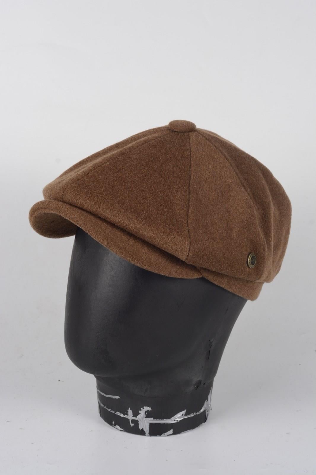 Kışlık 8 Parca Kaşmir Düz Renk Peaky Blinders Model  Erkek Kasket Şapka