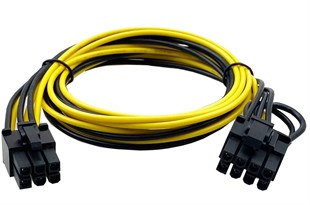 30cm Erkek-Erkek 6 Pin PCI-E to 8 Pin PCI-E Ekran Kartı Power Çevirici Kablo