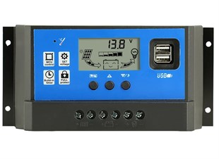 40A Güneş Şarj Regülatörü PWM LED Dijital Ekran 12V/24V Otomatik Tanımlama Güneş Enerjisi Şarj Cihazı Denetleyici