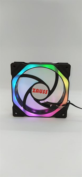 ZX-300 Sekizgen 3 Renk Hareketli Rgb Kasa Mining Fanı 12CM Fanı 0.3A