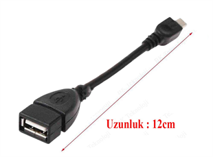 Dark Mini USB 2.0 - USB Dönüştürücü Tablet için OTG Kablo Android Çevirici