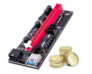 OEM Riser V009S  Yükseltici PCI-Express X1 to X16 Mining Ethe