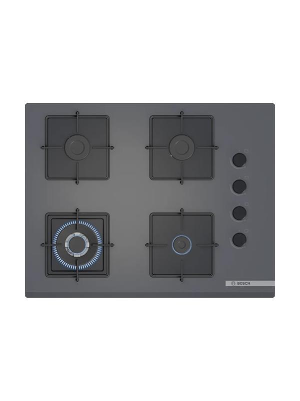 Bosch POH7C9P30O 67 cm Cam Ankastre Gazlı Ocak Antrasit Gri