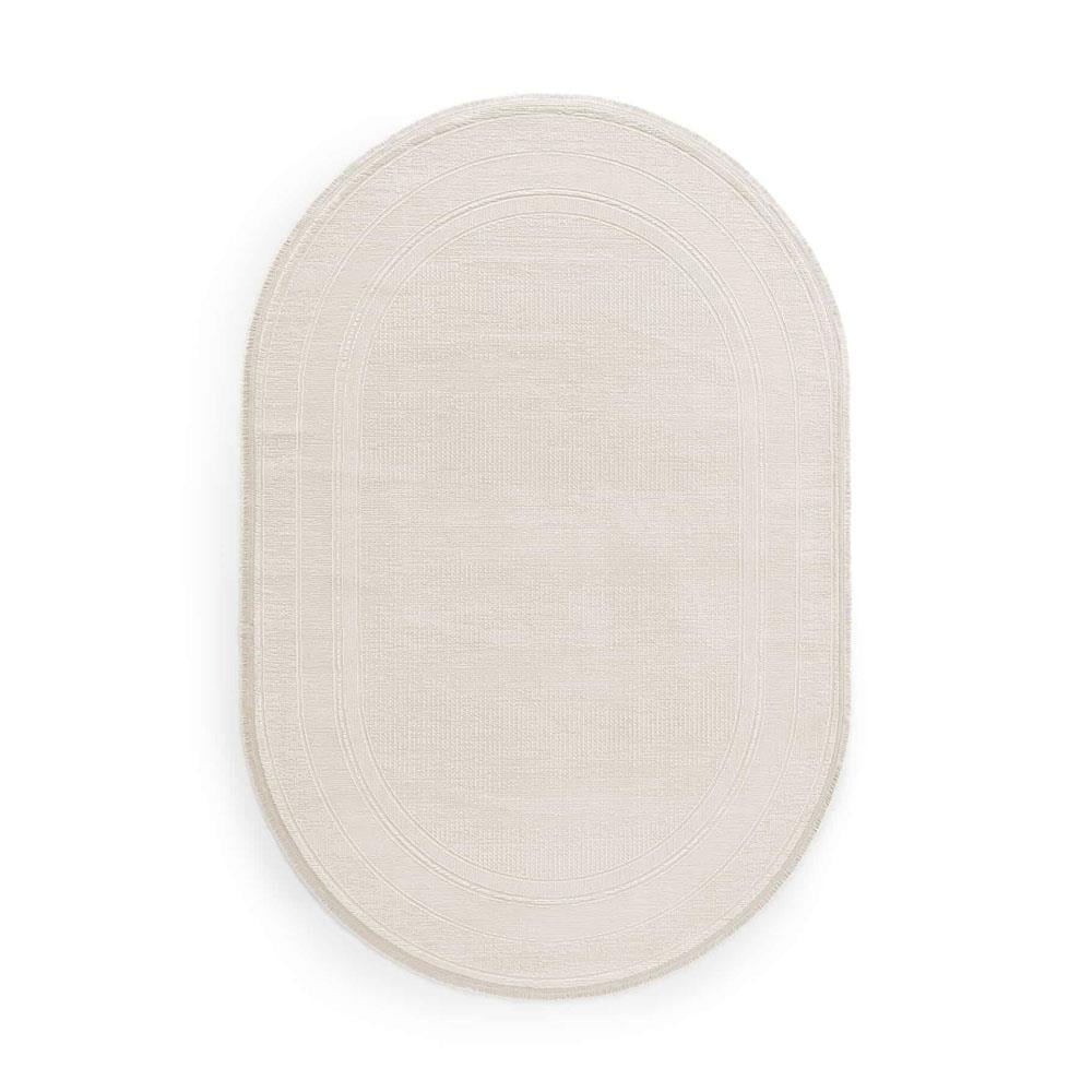 Gümüşsuyu Galina 16649 Oval Akrilik Makine Halısı Krem