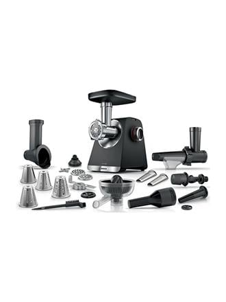 Bosch MFWS682B Kıyma Makinesi MultiPower Siyah, Metalik gümüş