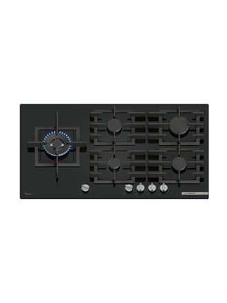 Bosch PPM9A6I40 Gazlı Ocak 90 cm Sert cam, Siyah