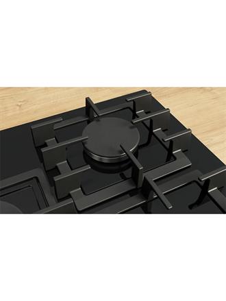 Bosch PPQ7A6I45 Gazlı Ocak 75 cm Sert cam, Siyah