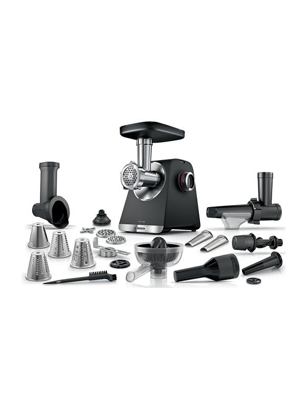 Bosch MFWS682B Kıyma Makinesi MultiPower Siyah, Metalik gümüş