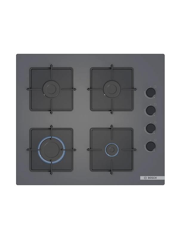Bosch POP6C9P30O 60 cm Cam Ankastre Gazlı Ocak Antrasit/Gri