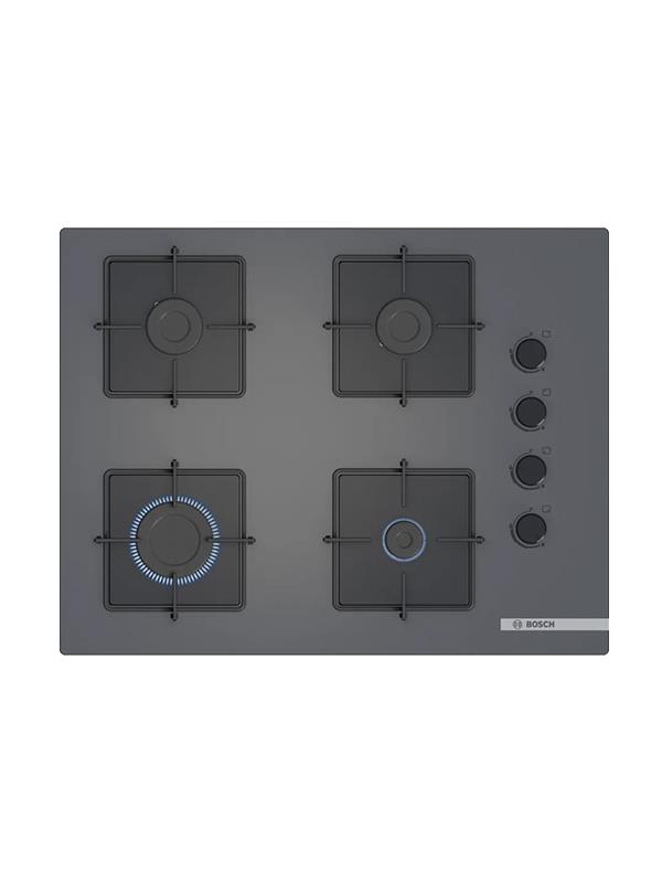 Bosch POP7C9P30O 67 cm Cam Ankastre Gazlı Ocak Antrasit/Gri